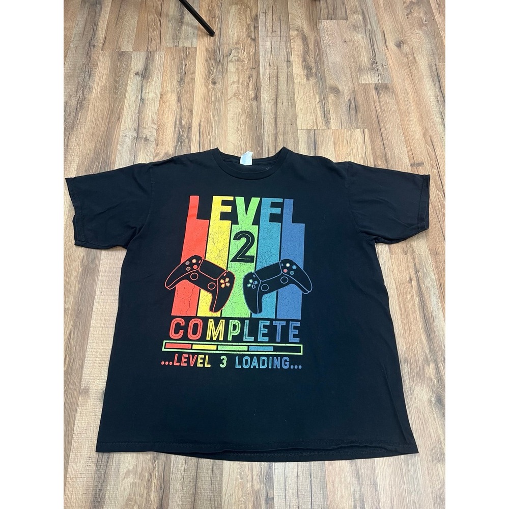 Level 4 Complete Gamer Gift 4 Years Wedding Anniversary T-Shirt XL 100% cotton